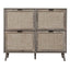 4 Door Shoe Rack, Freestanding Modern Shoe Storage Cabinet, for Entryway - Korvel