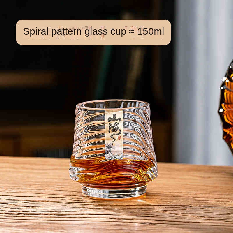 Shanhai glass whiskey cup personalized niche home wine cup mini wine glass beer cup - Korvel