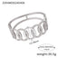 Fashion metal titanium steel bracelet with female geometric design and diamond studded spring buckle bracelet - Korvel