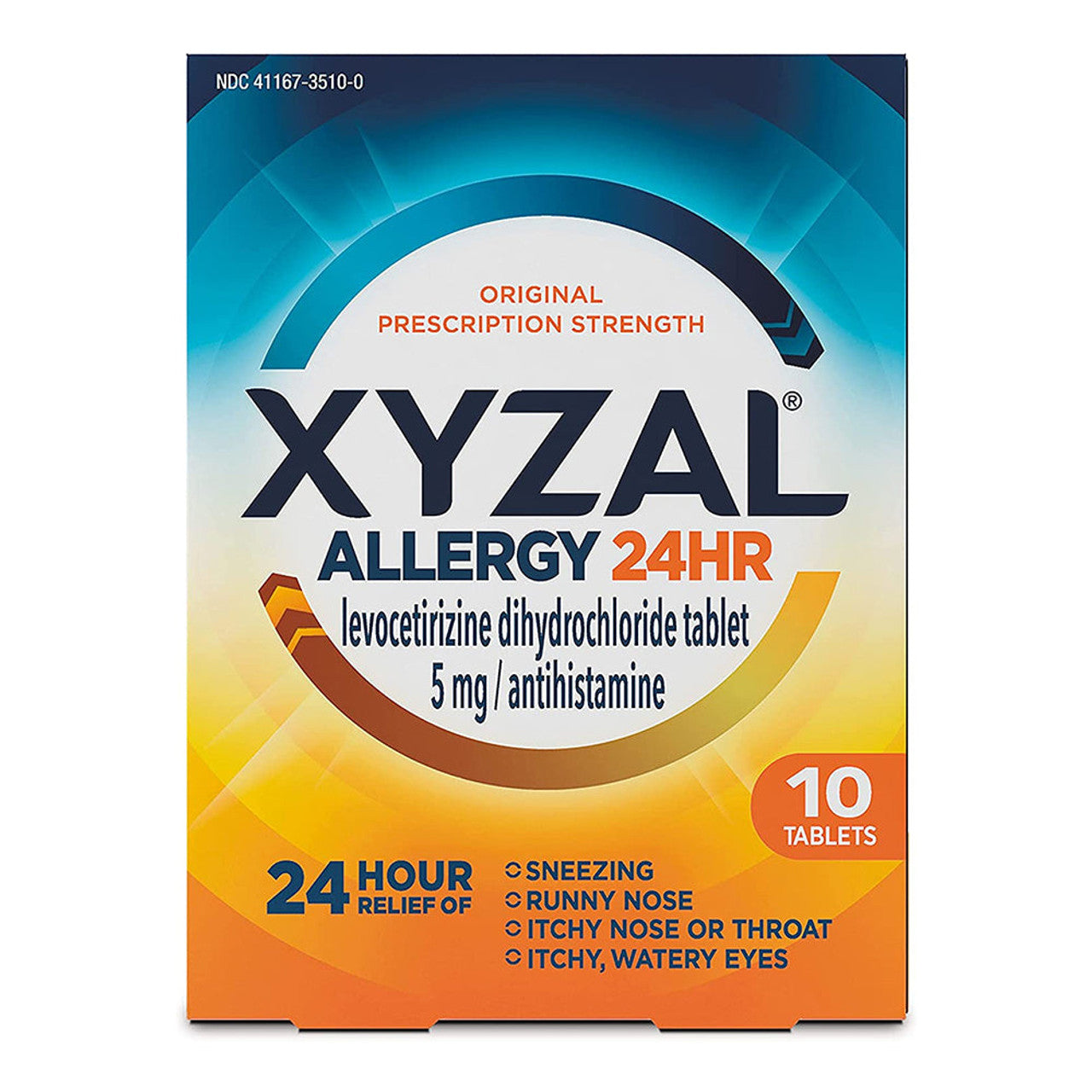 Xyzal 24 Horas Alivio de Alergias 5mg – Fuerza de Prescripción Completa