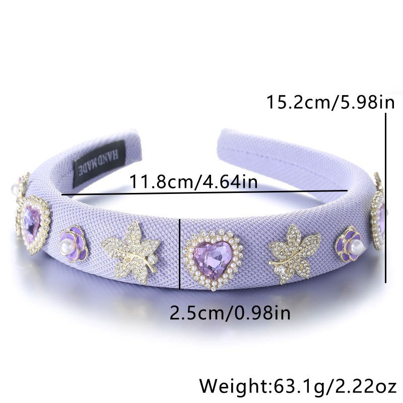 Fashionable Drip Oil Camellia Love Hair Hoop - Korvel