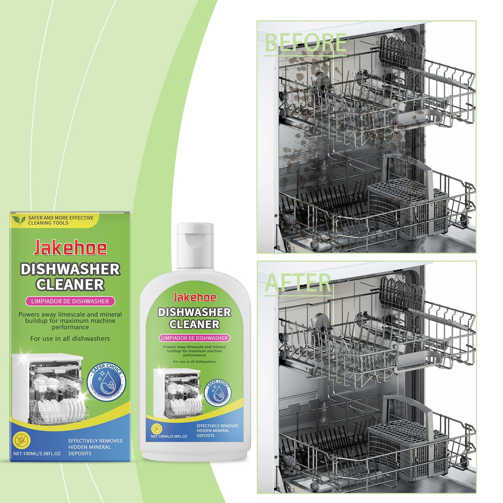 Dishwasher Cleaner Kitchenware Decontamination Decontamination Tableware Heavy Oil Cleaning Dish Detergent - Korvel