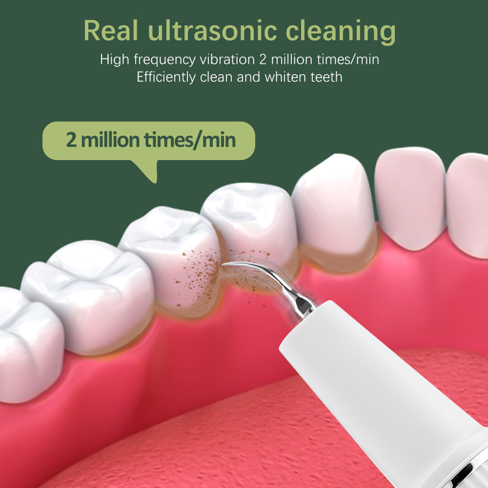 3-Speed Visible Ultrasonic Electric Tooth Cleaner Tooth Cleaning Beauty Instrument To Remove Tartar And Calculus Tooth Cleaning Device - Korvel