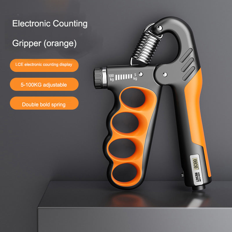 Adjustable Grip Strength Gauge Counting Type Spring Grip Strength Gauge Handshake Holder - Korvel