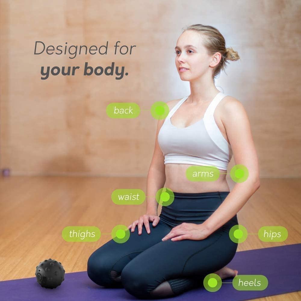 Waterproof Cheap Electronic Yoga Fitness Therapy Massage Ball with 4 Speeds Vibrating Massage Ball - Korvel