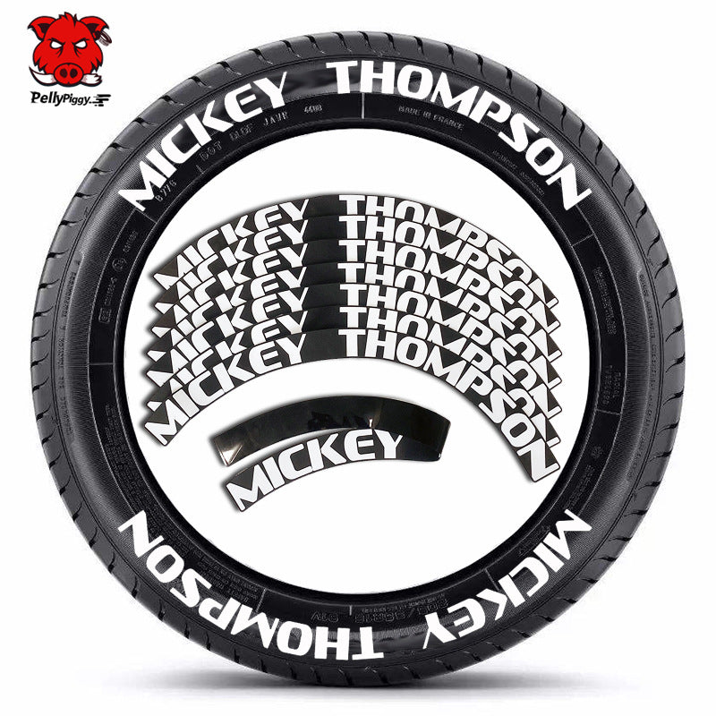 [One-piece set] Tire letter sticker one-piece set One-piece set Suitable for 4 tires No accessories included - Korvel