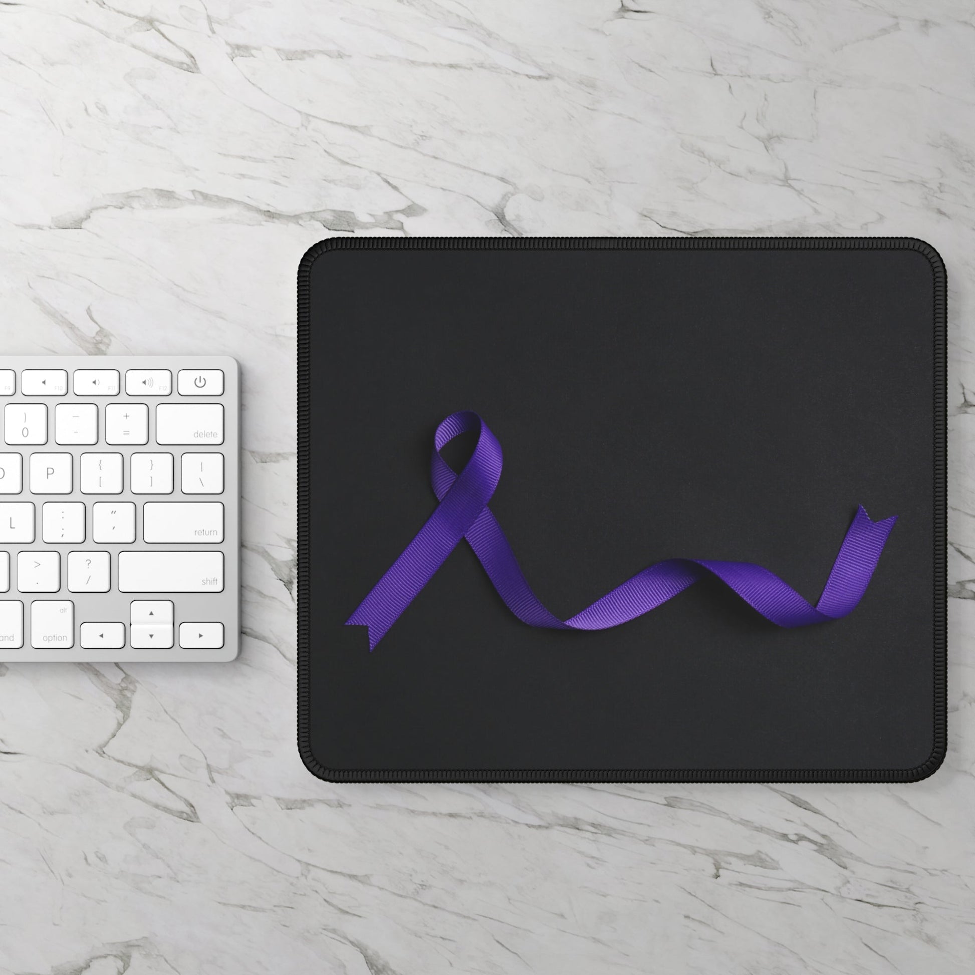 Premium Purple Ribbon Gaming Mouse Pad for Ultimate Performance - Korvel