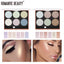Romantic Beauty 6-Color Highlighter Repair Pearl Not Easy To Take Off Makeup Makeup Finishing Highlighter - Korvel