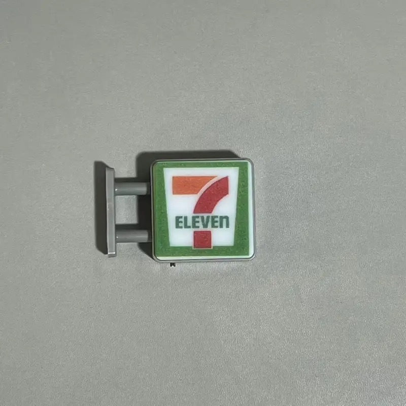 Convenience store refrigerator sticker creative light display board can magnetically attract Rosen 711 family lightbox toy model to emit light - Korvel