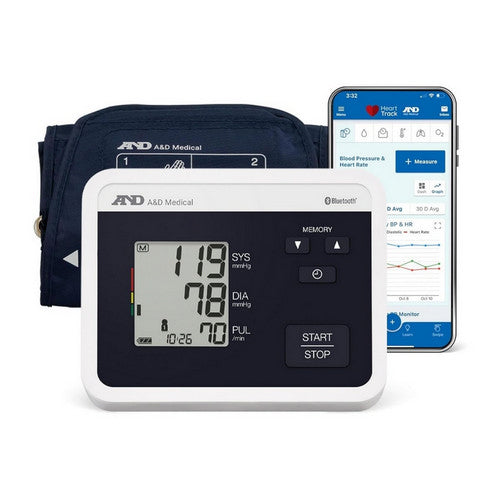 Monitor de presión arterial Bluetooth A&D Medical para múltiples usuarios