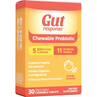 Gut Response Chewable Probiotic - 30 Capsules