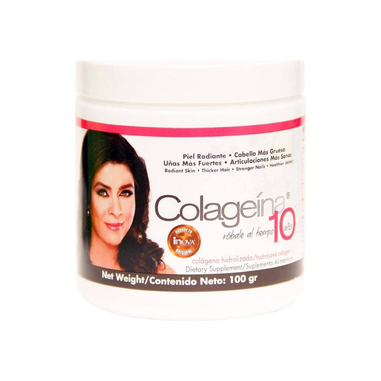 Poudre de collagène hydrolysé Colageina avec vitamine C - Saveur orange