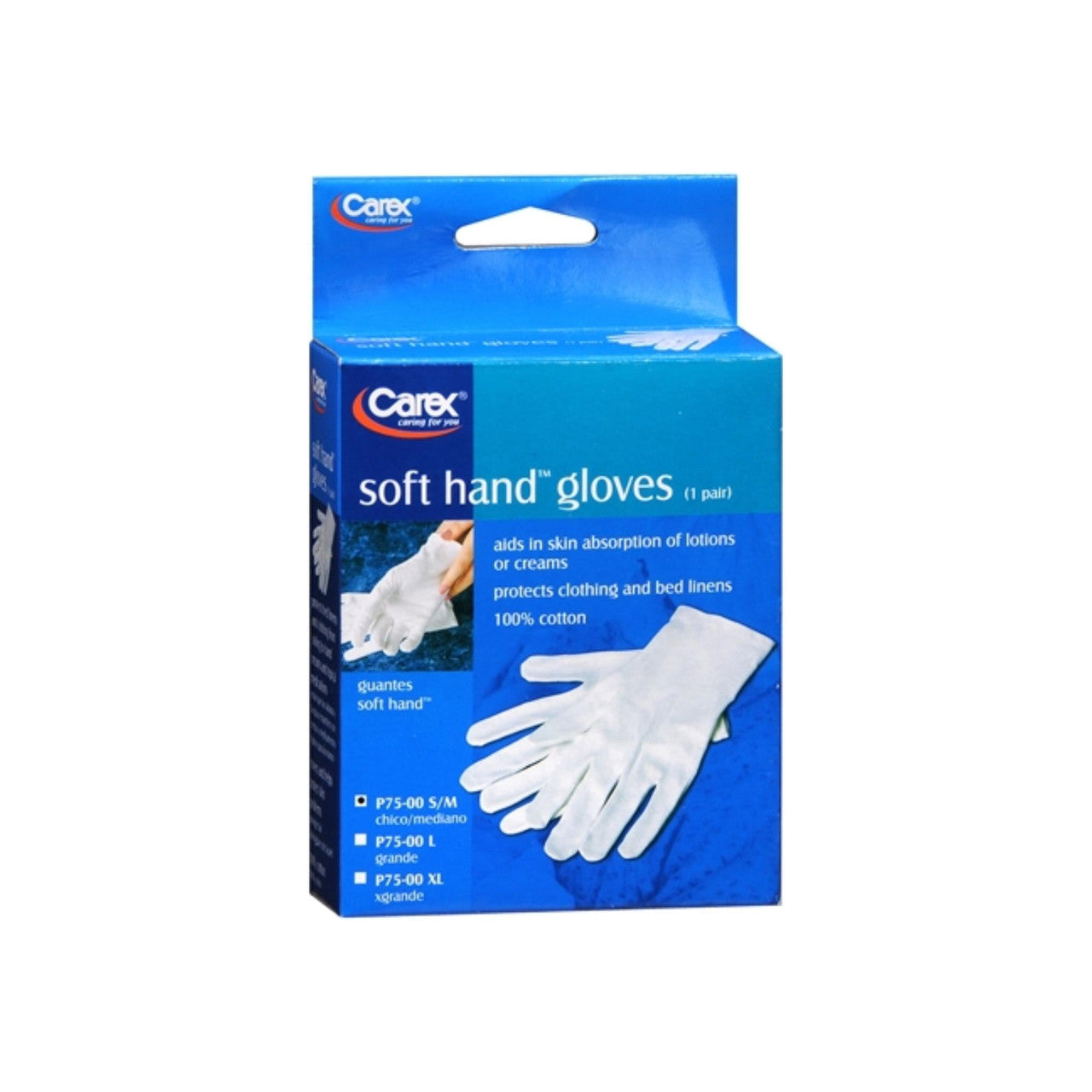 Gants en coton Carex Soft Hands, Petit/Moyen
