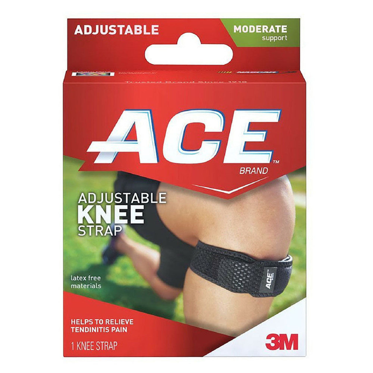 Sangle de genou ajustable Ace pour un soutien amélioré