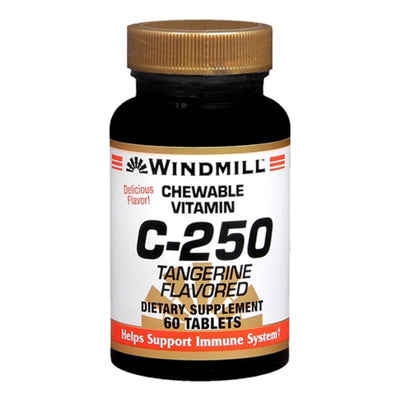 Windmill® Vitamin C Chewable (250 mg) – Tangerine Flavor
