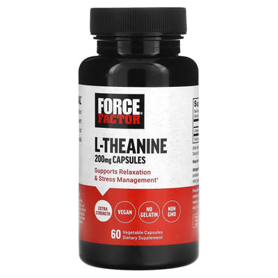 Force Factor L-Theanine Extra Strength – 200 mg (60 Vegetable Capsules)