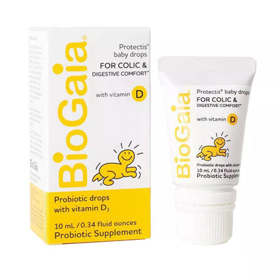 Gouttes Probiotiques BioGaia Protectis pour Bébé avec Vitamine D3 - 0,34 Fl Oz