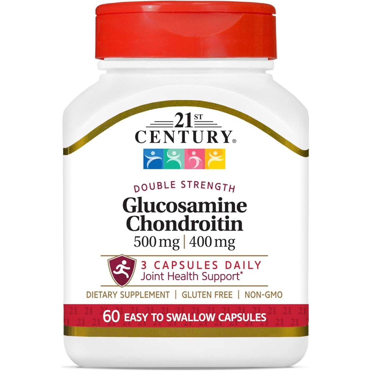 Cápsulas de Glucosamina y Condroitina de Doble Fuerza del Siglo XXI