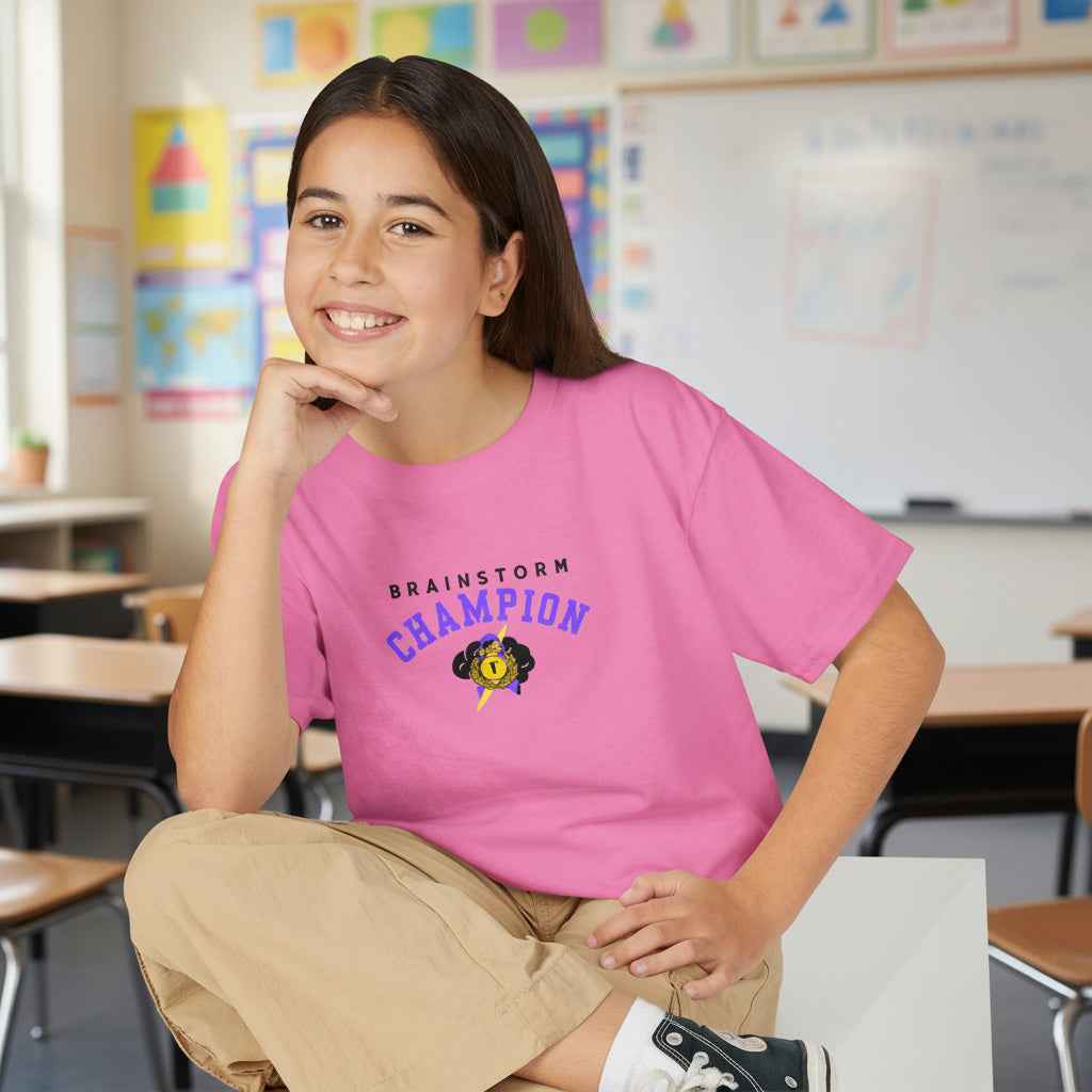 Brainstorm Champion Youth Tee – Neurostrong Kids Edition