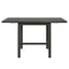 TOPMAX 5-piece square wooden pendant light expandable dining table set with 4 ladder back chairs  Gray - Korvel