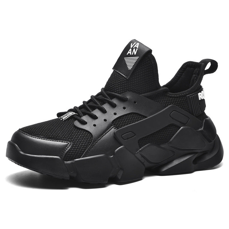 Zapatos de running atléticos transpirables para hombre - Blanco
