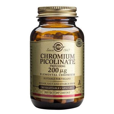 Solgar Picolinate de Chrome 200 Mcg - 90 Capsules Végétales