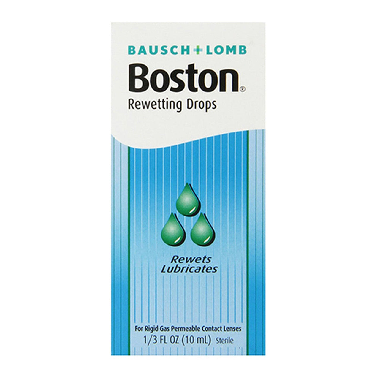 Gouttes de réhydratation Boston pour lentilles rigides perméables aux gaz - 0,33 fl oz