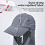 1pc Summer Baseball Cap with Detachable 360° Neck Sun Flap. For men, hiking, fishing, outdoor. - Korvel