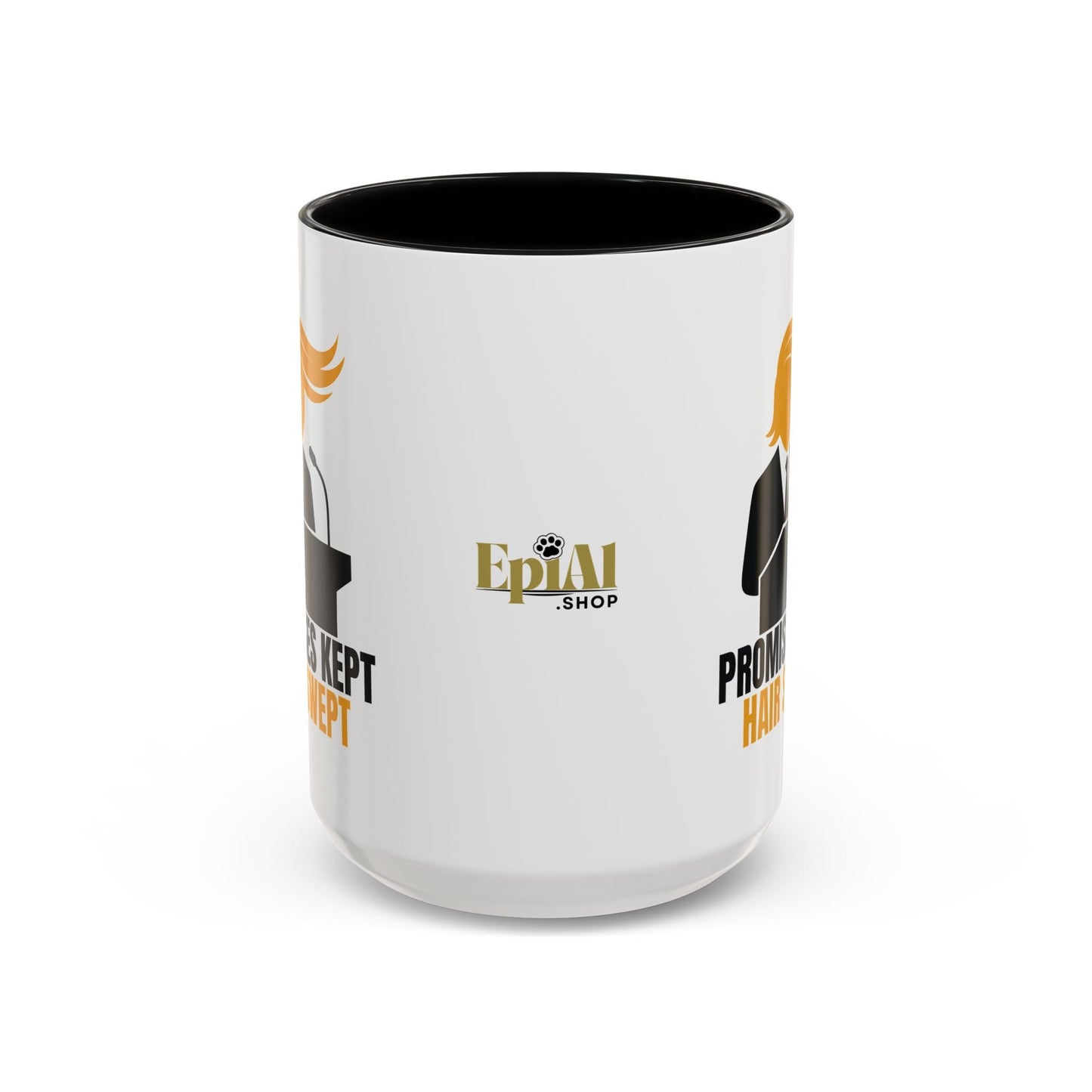 Promises Kept, Hair Swept Two-Tone Coffee Mug