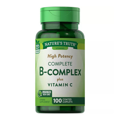 B-Complejo Plus Vitamina C de Nature's Truth - 100 Comprimidos