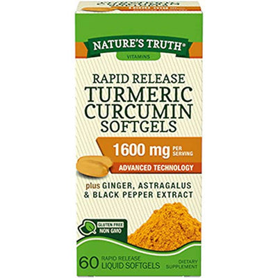 Gélules de Curcuma Curcumin à Libération Rapide de Nature's Truth