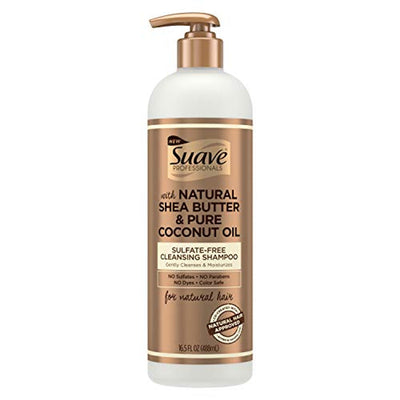 Suave Professionals Natural Hair Cleansing Shampoo with Shea Butter & Coconut Oil