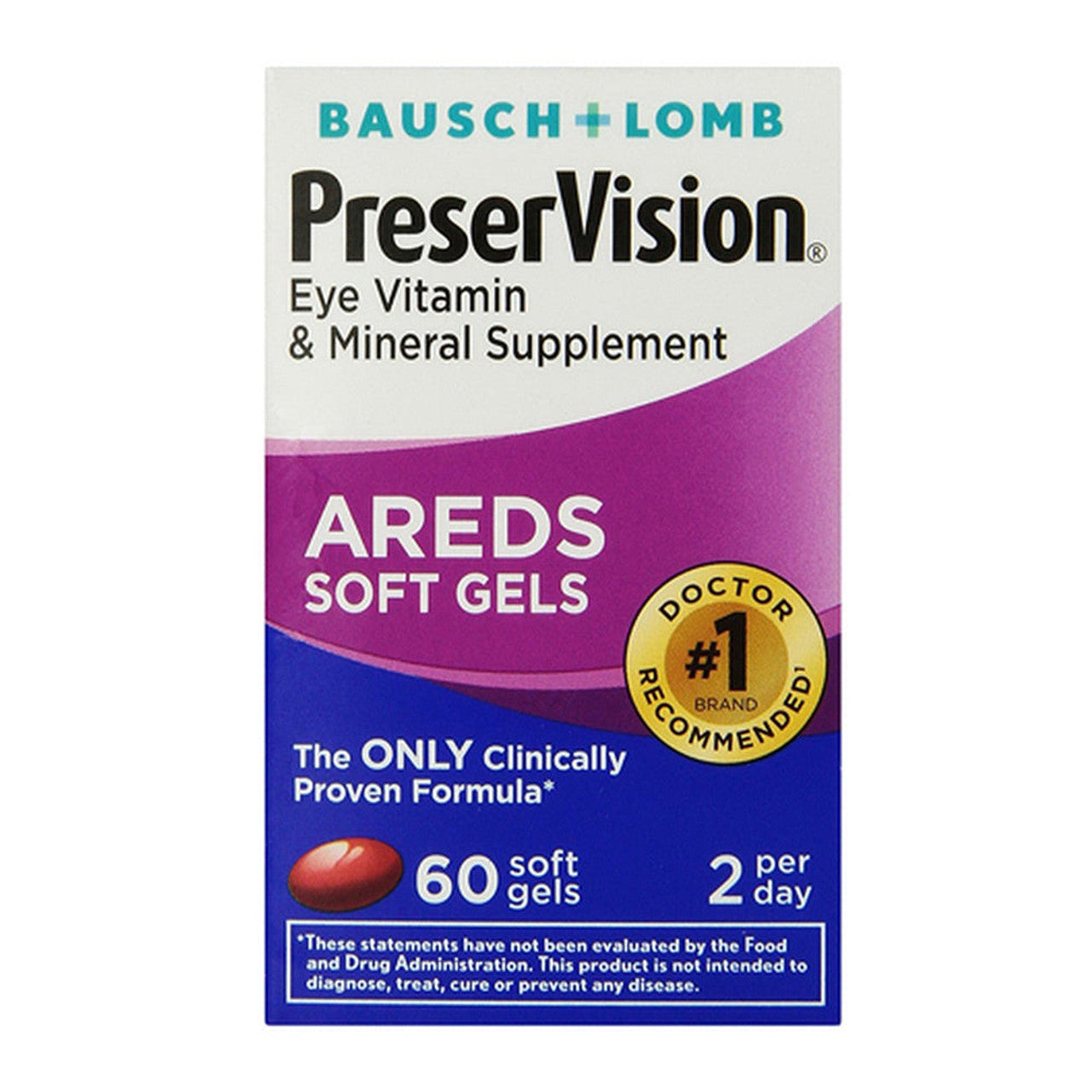 Suplemento de Vitaminas y Minerales para los Ojos PreserVision AREDS – 60 Softgels