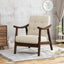 Elegant One-Seater Sofa in Beige