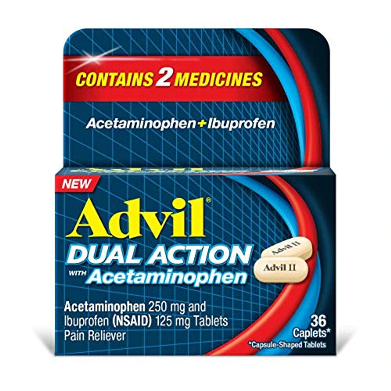 Advil Dual Action Pain Reliever Caplets