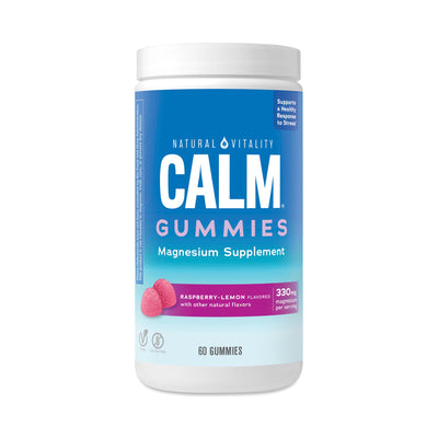 Natural Vitality Calm® Magnesium Gummies - Raspberry Lemon Flavor