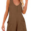 Pocketed Scoop Neck Sleeveless Romper