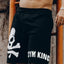 Men's Skull Drawstring Shorts
