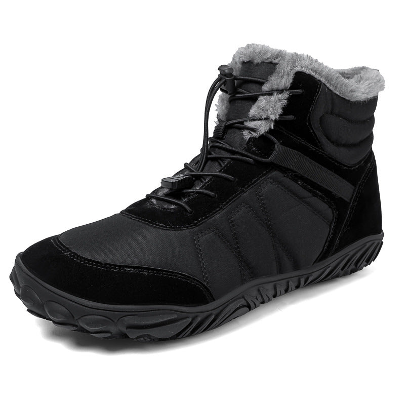 Men's Waterproof Outdoor Snow Boots - Five-Finger Hiking Shoes