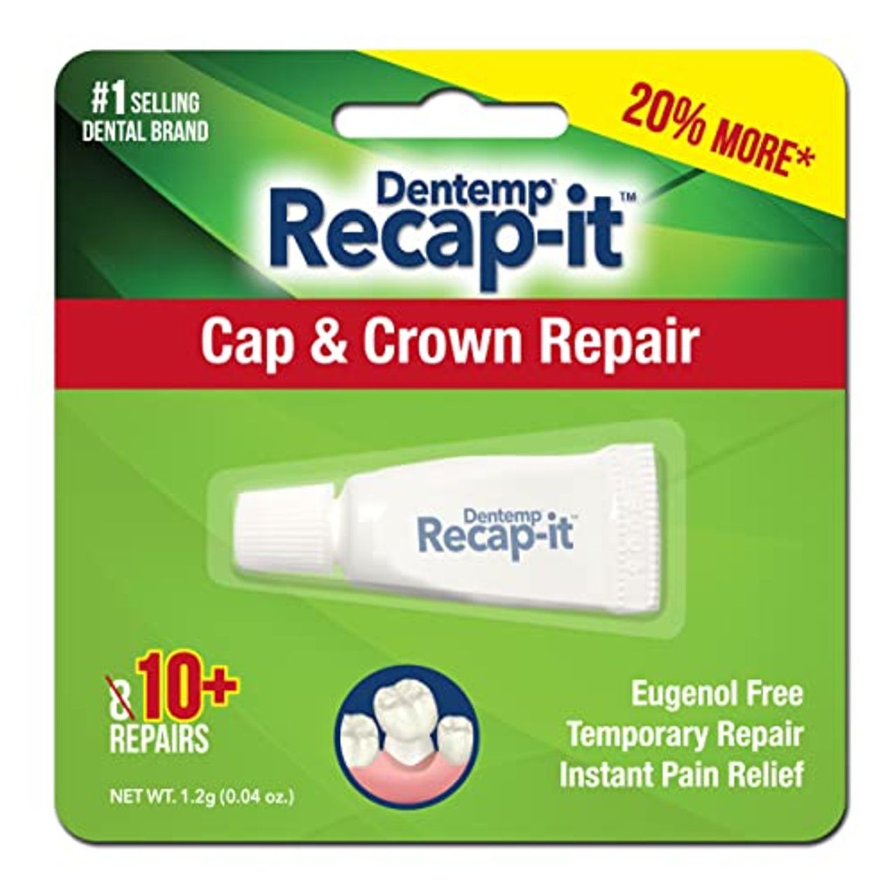 Dentemp D.O.C. Recapit® – Loose Cap & Crown Repair Kit