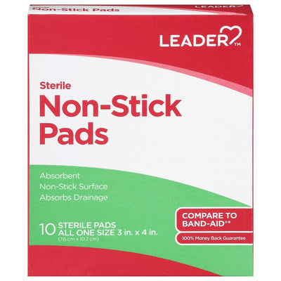 Leader Sterile Non-Stick Pads for Gentle Wound Protection