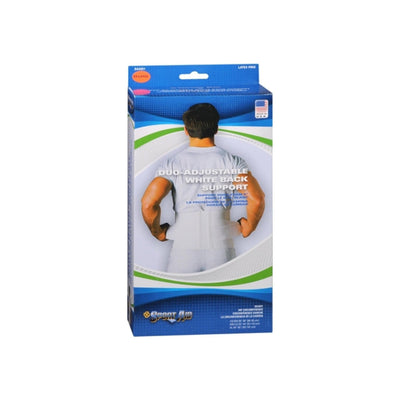 Sport Aid Duo-Adjustable Back Support - White (M/L)