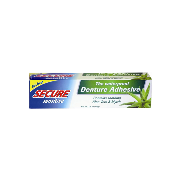 Adhesivo para Dentaduras Sensibles Seguro 1.4 Oz