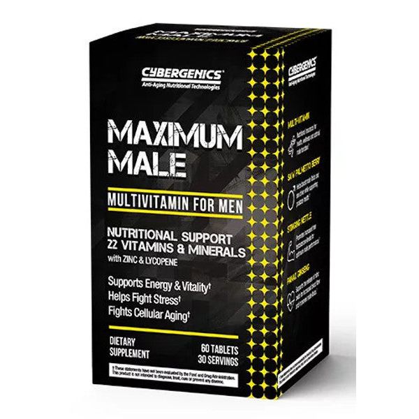 Cybergenics Maximum Male Multivitamine pour hommes - 60 comprimés