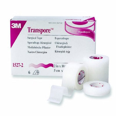 Ruban chirurgical transparent 3M™ Transpore™ – 3" de large