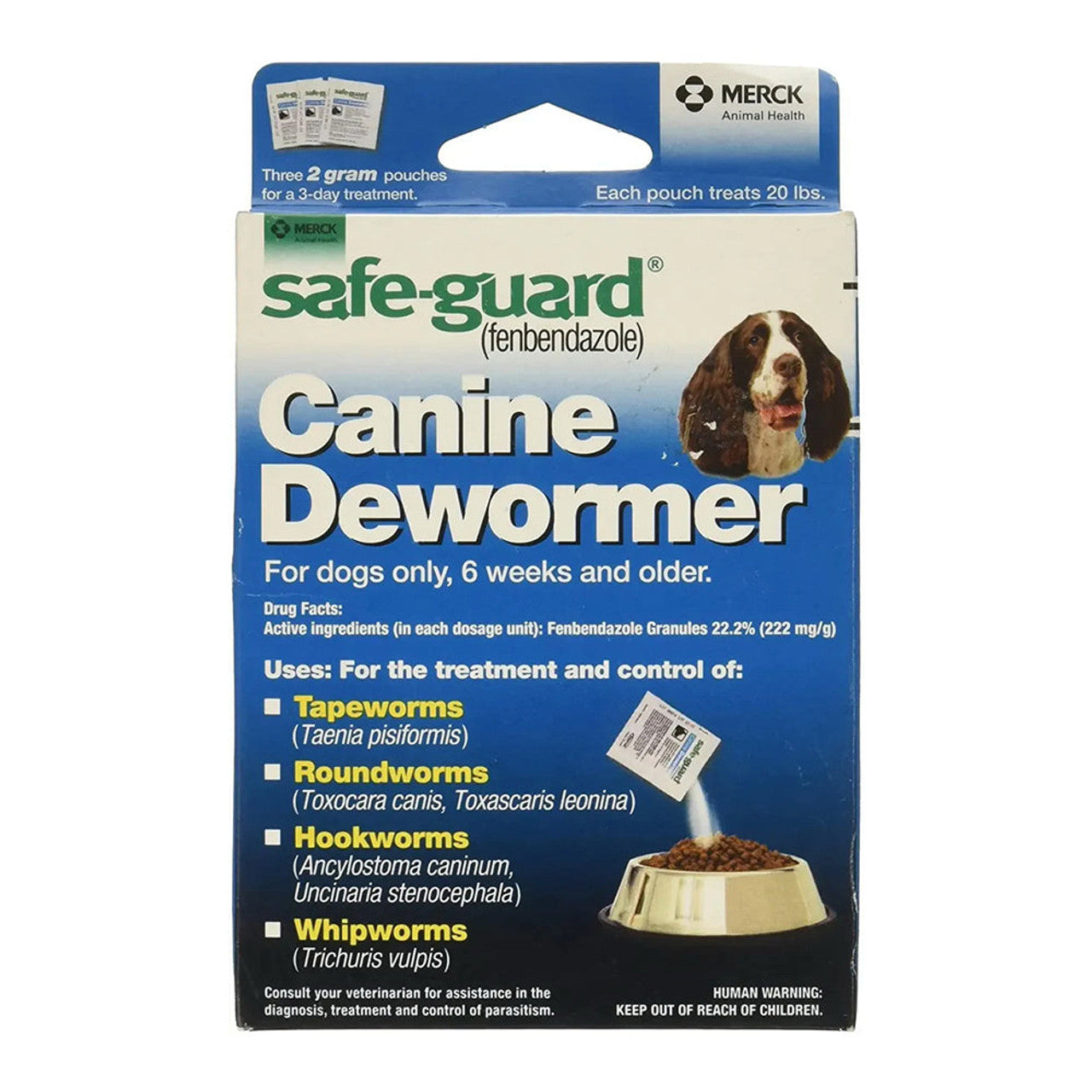 Desparasitante Canino Merck Safeguard de 2 gramos