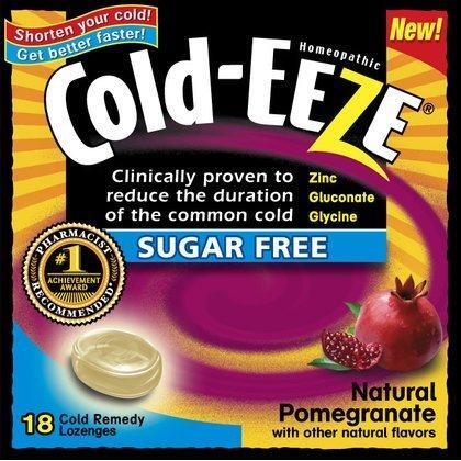 Pastilles sans sucre au grenade naturelle Cold-Eeze