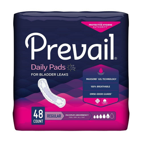 Prevail Daily Maximum Bladder Control Pads - 11 pulgadas