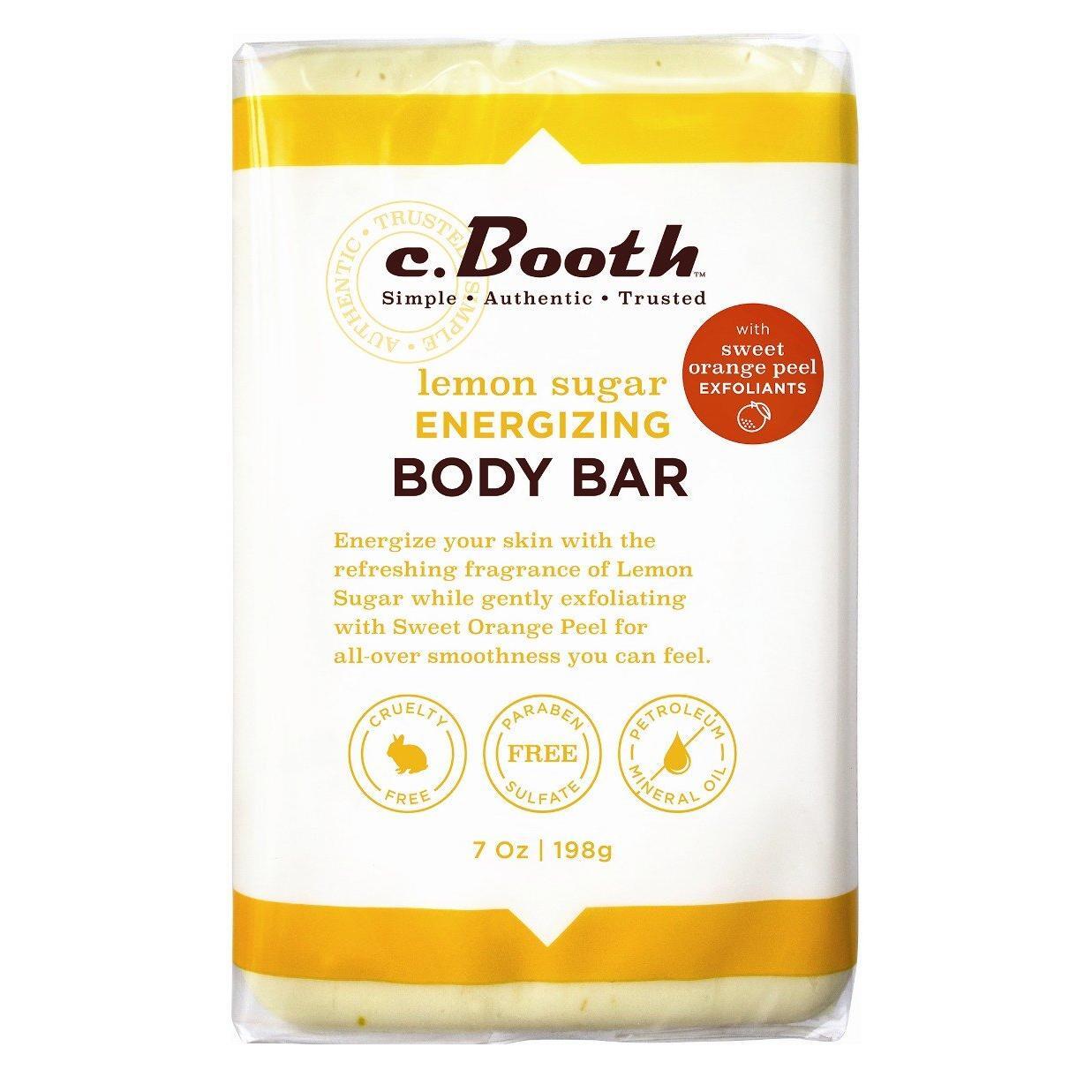 C.Booth Jabón Corporal Energizante de Azúcar de Limón - 7 Oz