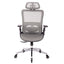GREY Ergonomic Mesh Office Chair High Back - Adjustable Headrest with Flip-Up Arms - Korvel